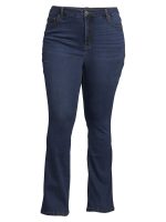 Terra & Sky Women's Plus Size High Waist Bootcut Jeans - Image 5